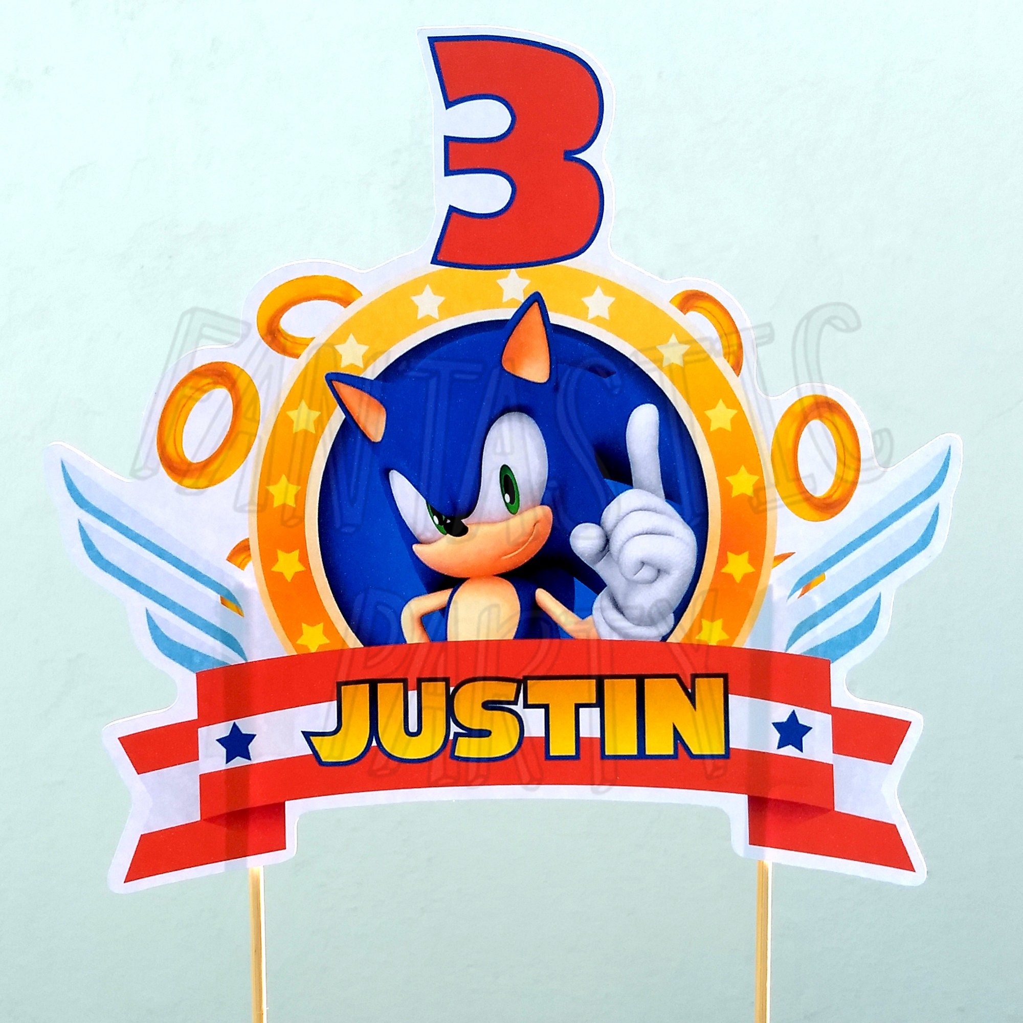 Sonic Cake Topper Printable Printable Word Searches