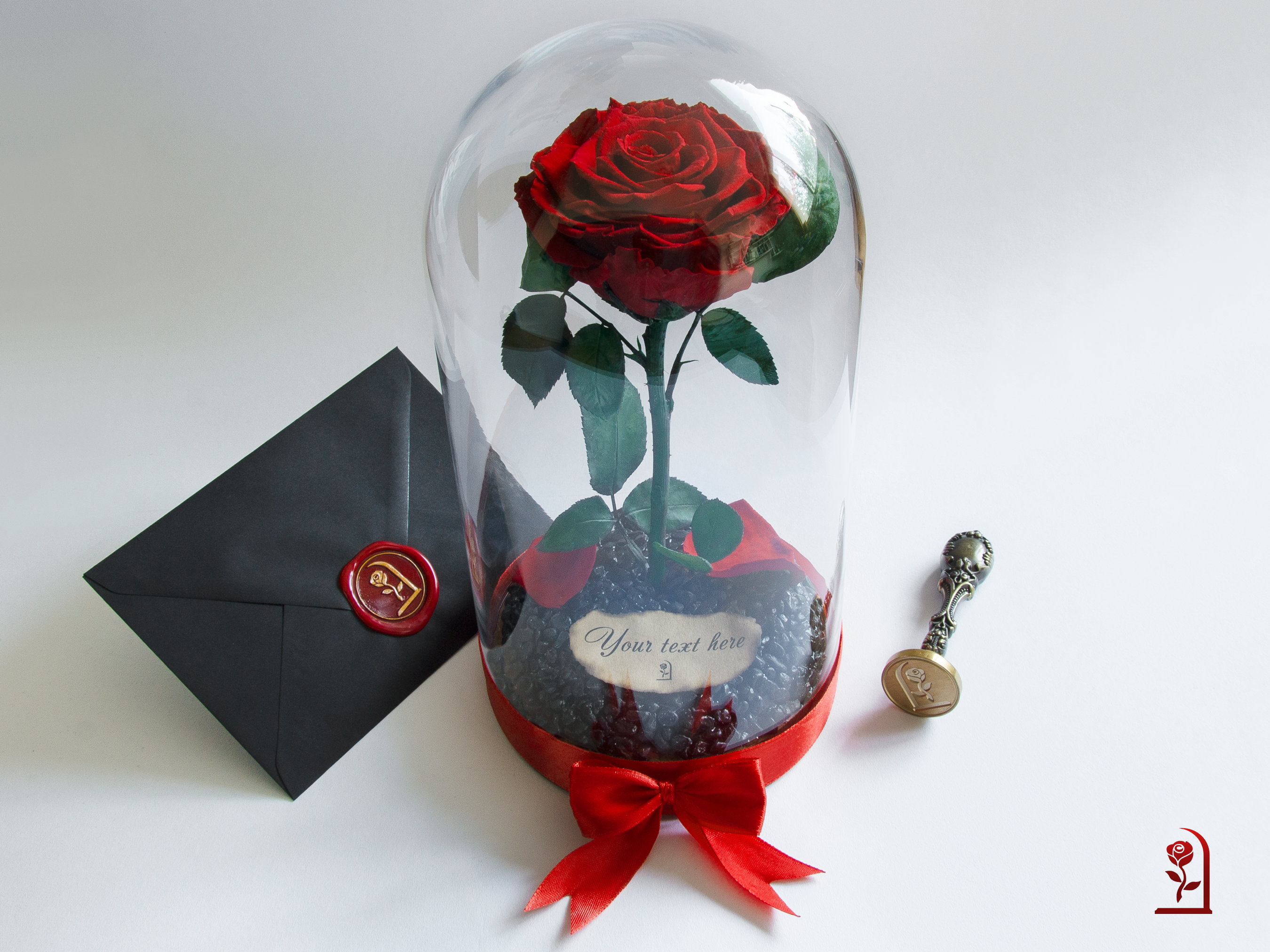 La bella e la bestia rosa, regalo di San Valentino per la fidanzata, rosa  per sempre in cupola di vetro, regalo romantico per lei, proposta regalo  per donna -  Italia