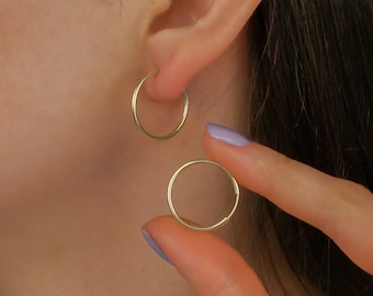 9ct gold shop small sleeper earrings