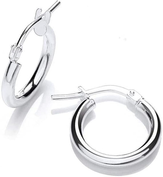 Loutade Set Di 5 Paia Di Orecchini A Cerchio In Argento 925 – Piccoli Cerchi Ipoallergenici Per Donne E Uomini, Con Zirconi, Perfetti Per Piercing Multipli E Orecchie Sensibili
