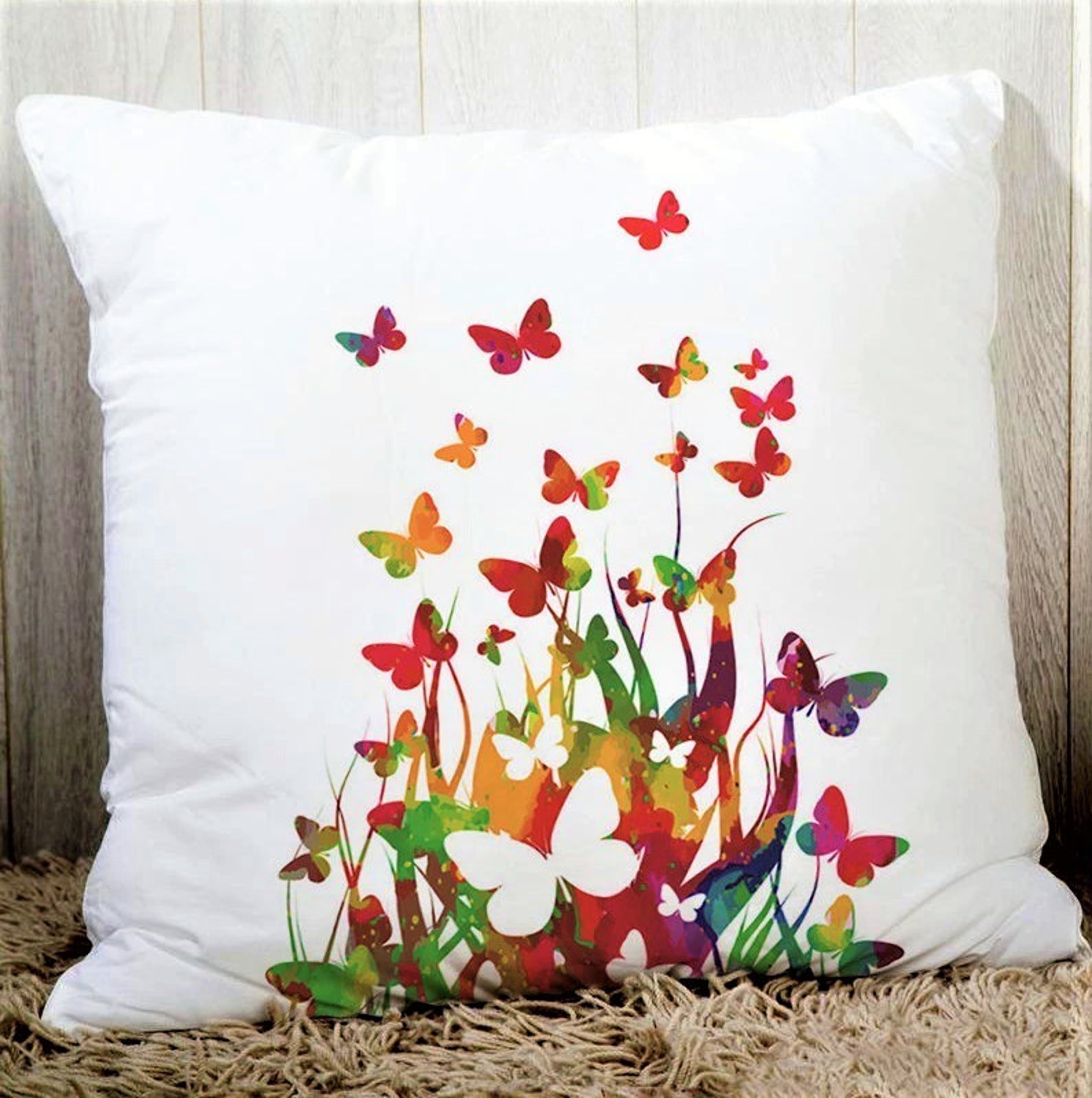 Butterfly cushion cover Spring home decor Butterfly decor Etsy