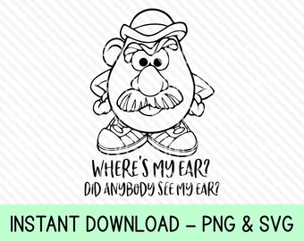 Mr Potato Head Png Etsy