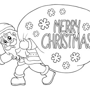 Christmas Coloring Pages 15 Printable Christmas Coloring | Etsy