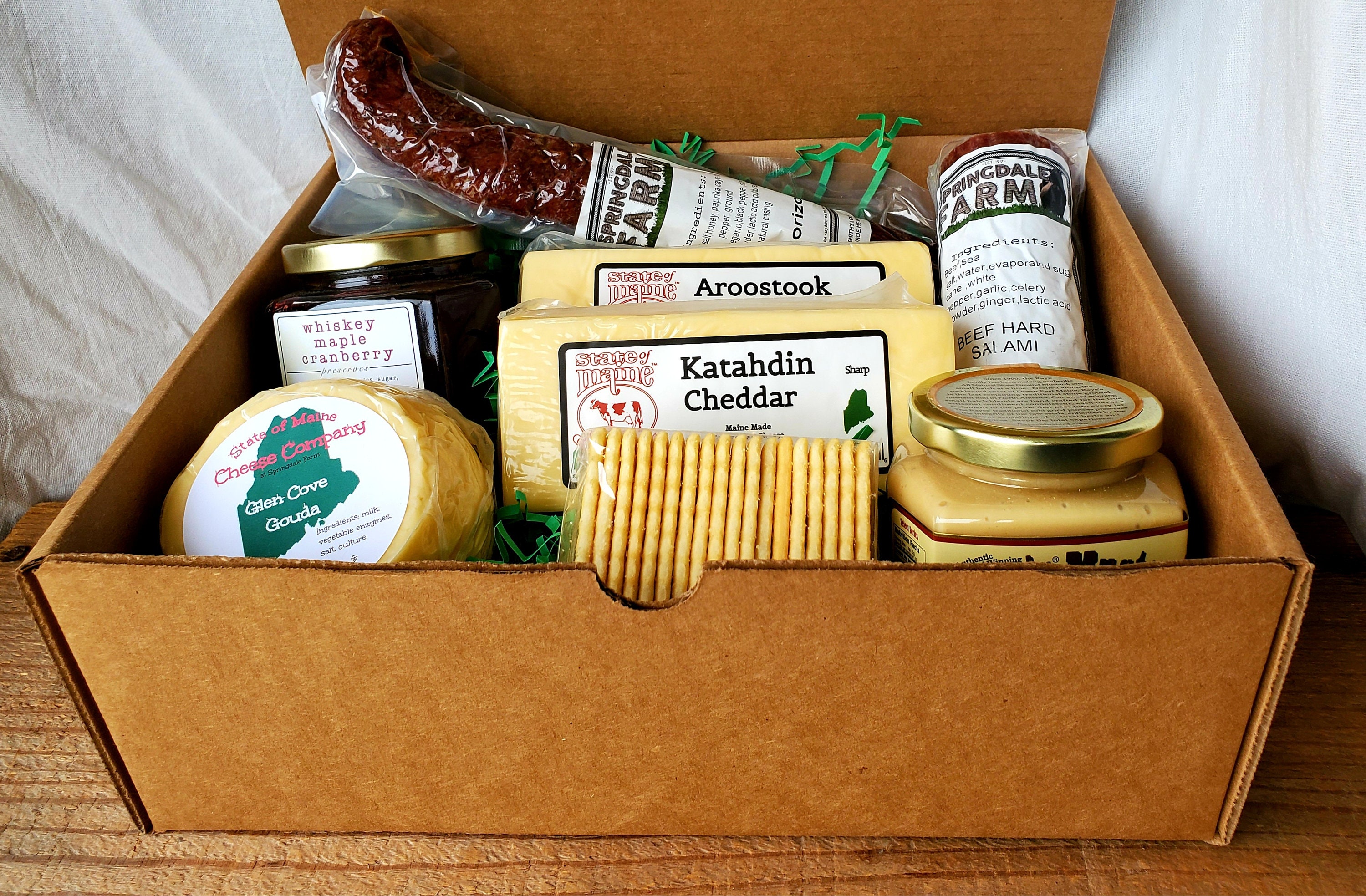 Maine Charcuterie Board Assortment A Maine Foodie Gift Box Etsy