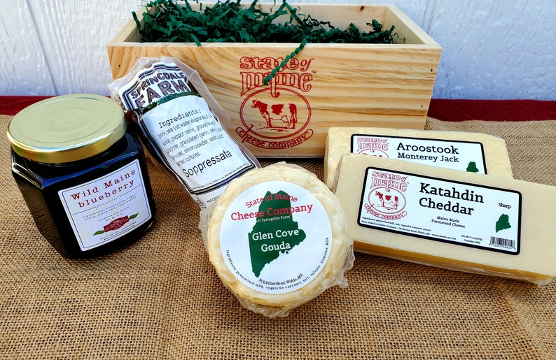 Taste of the Mid Coast Maine Cheese and Charcuterie Gift Box Etsy