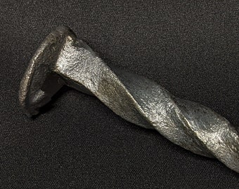 Hand-forged Railroad Spike Bottle Opener: "Simple" twist