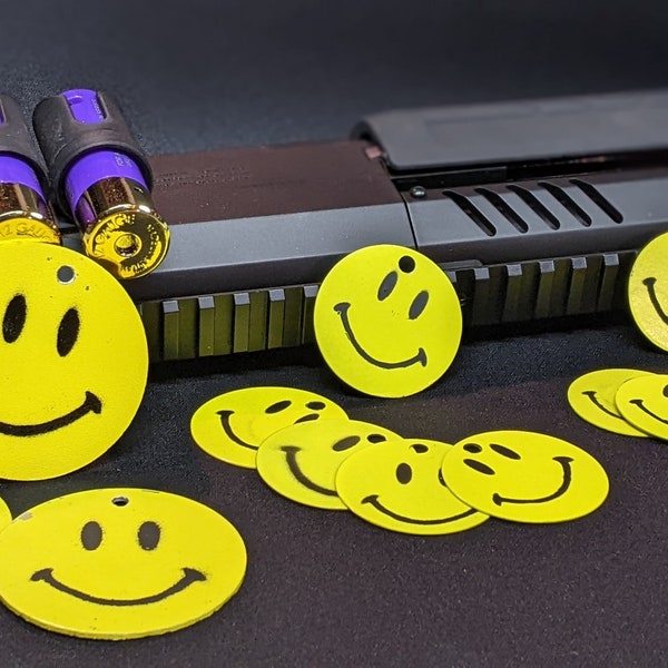 Smiley Face discs/tags for airsoft gear battlefield bad company inspired