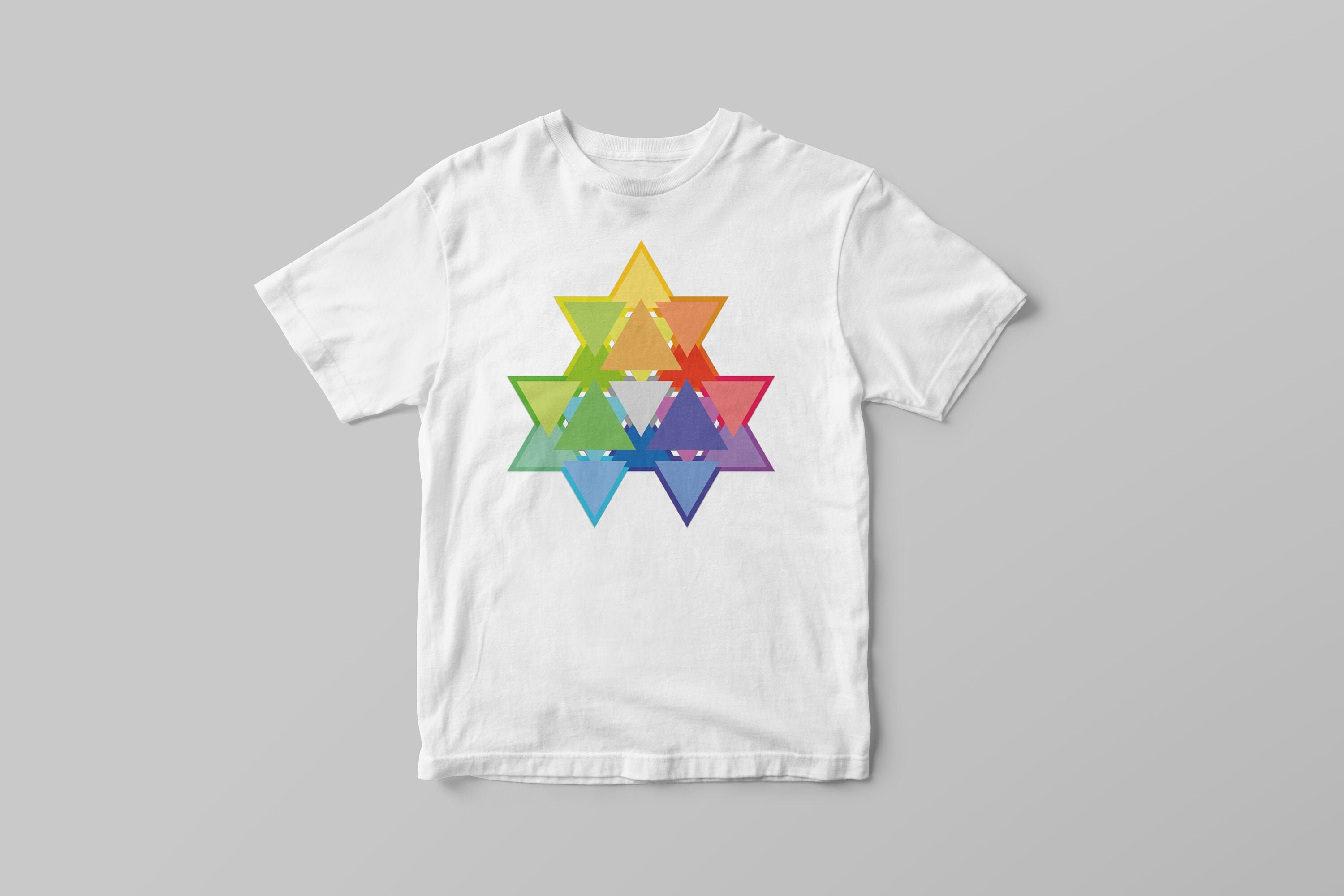 PNGSVG Abstract Design using Triangles for Printing on T-Shirts White Edition Posters and others