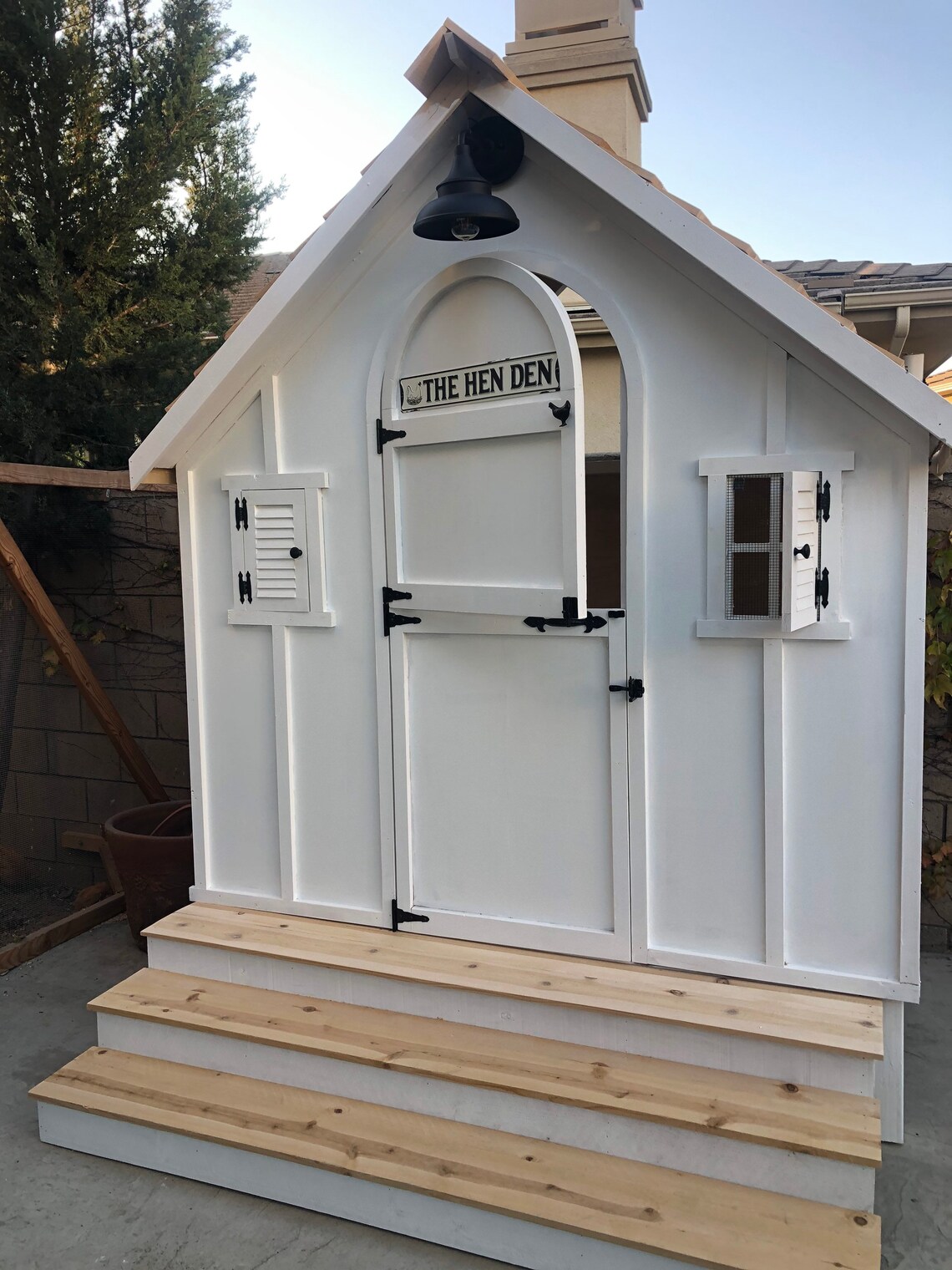 Chicken Coop Playhouse Catio Etsy