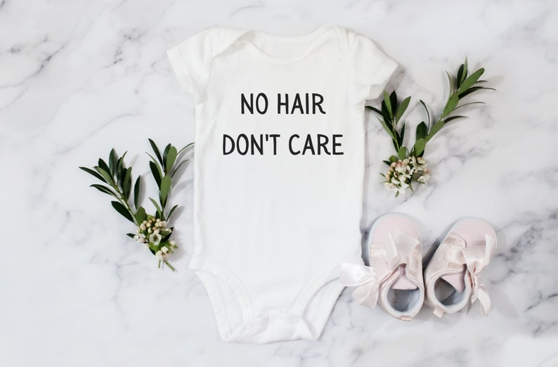 No Hair Dont Care Baby Onsie Clothing Girls Clothing Valresa Com