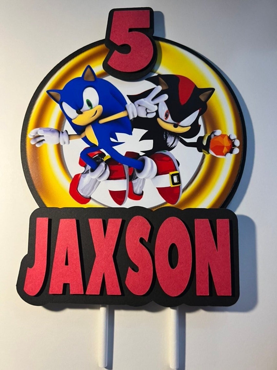 Sonic and Friends Cake Topper - Easy Inviting