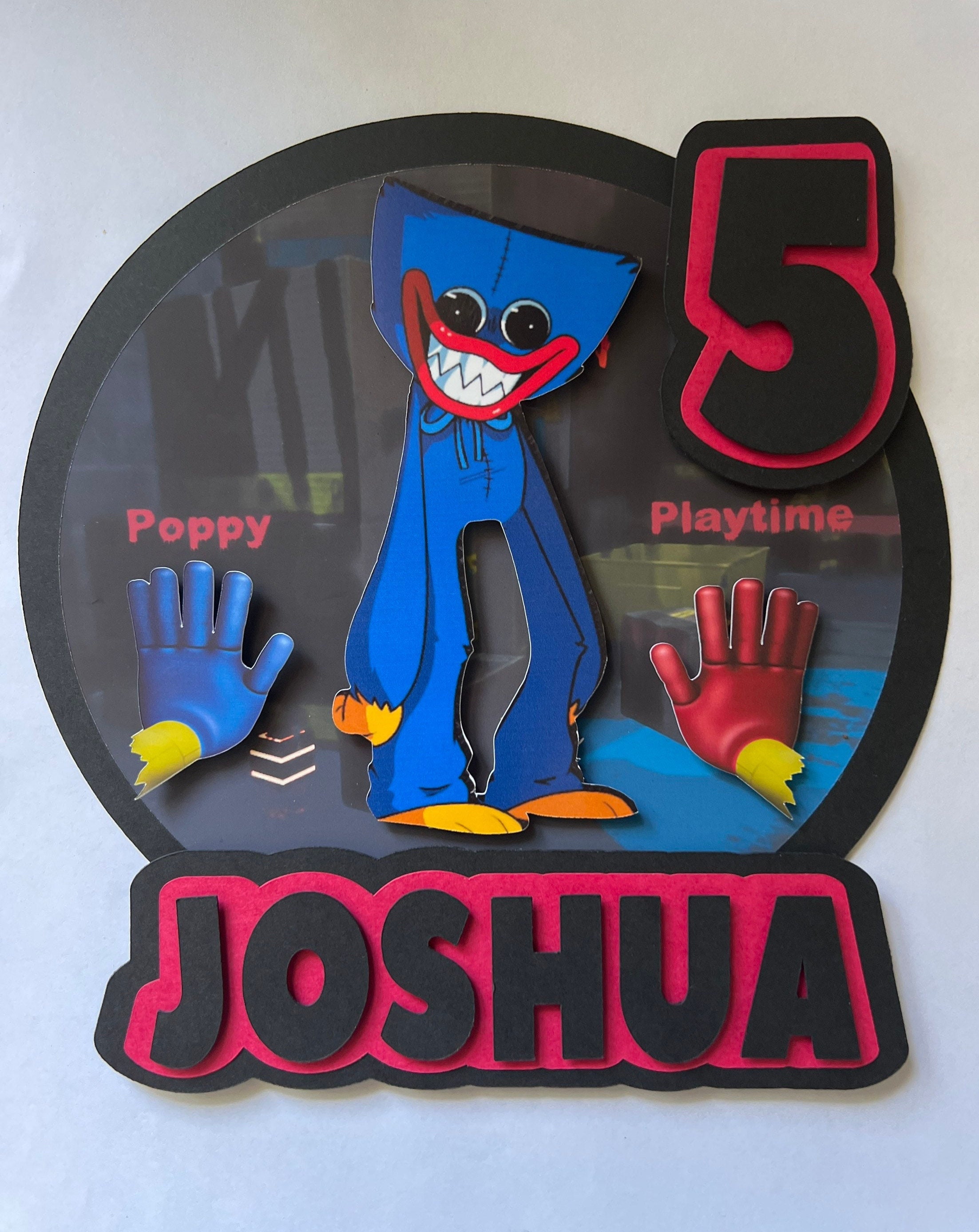 Poppy Playtime Party Supplies - 32pieces Décorations de fête d’anniversaire  Huggy Wuggy, Thème Joyeux anniversaire Bannière, Thème Fournitures Set