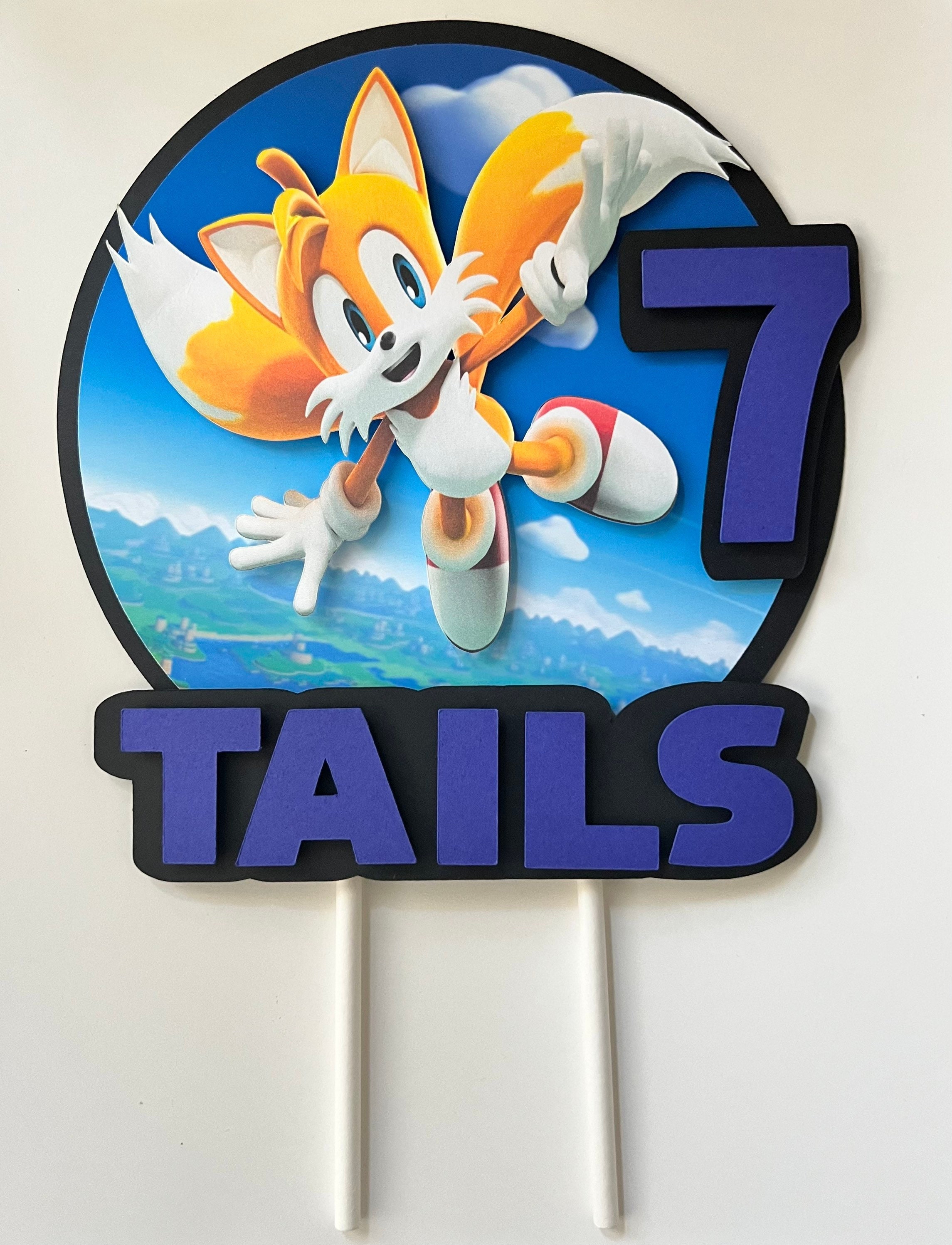 Sonic the Hedgehog 2 Cake Toppers Figures Sonic Tails 