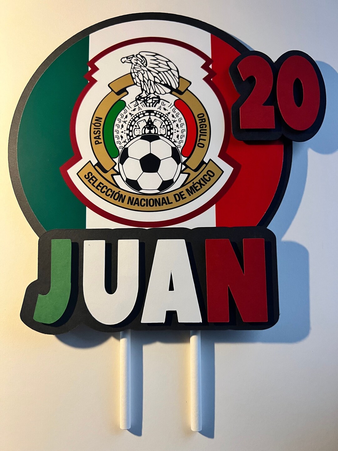 Mexico Seleccion Nationalsoccer Team Cake Topper Etsy