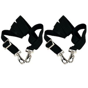 Majestic Ally Pack of 2 Adjustable Length Horse Blanket Sheet Replacement Elastic Leg Strap with Double Swivel Snaps