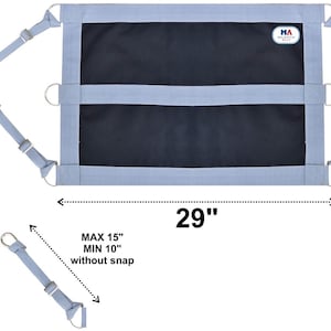 Majestic Ally 1200D 29&quot;x19&quot; Horse Stall Guard with Replaceable and Adjustable Length Straps and Replaceable Hardware