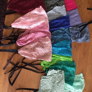 Different colors stretch lace headband 16cm Christian head covering