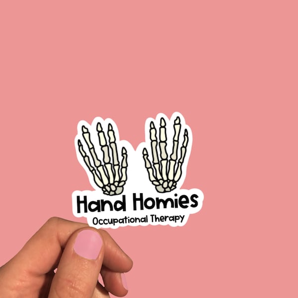 Hand Homies Occupational Therapy Small Sticker, Occupational Therapist Sticker, OT, Certified Hand Therapist ,Student Occupational Therapist