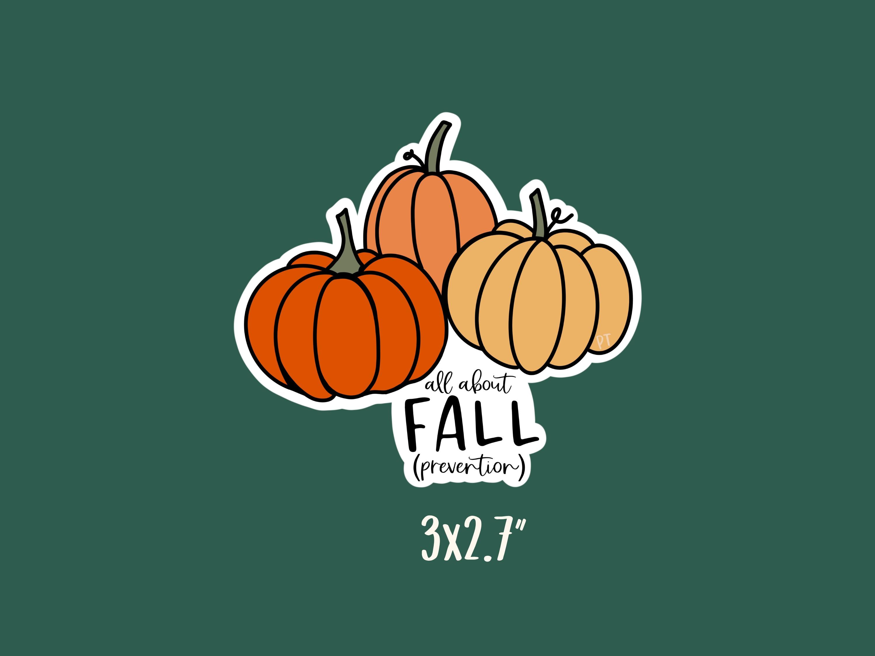 Fall Prevention Physical Therapy Sticker, DPT, SPT, PTA, Water ...