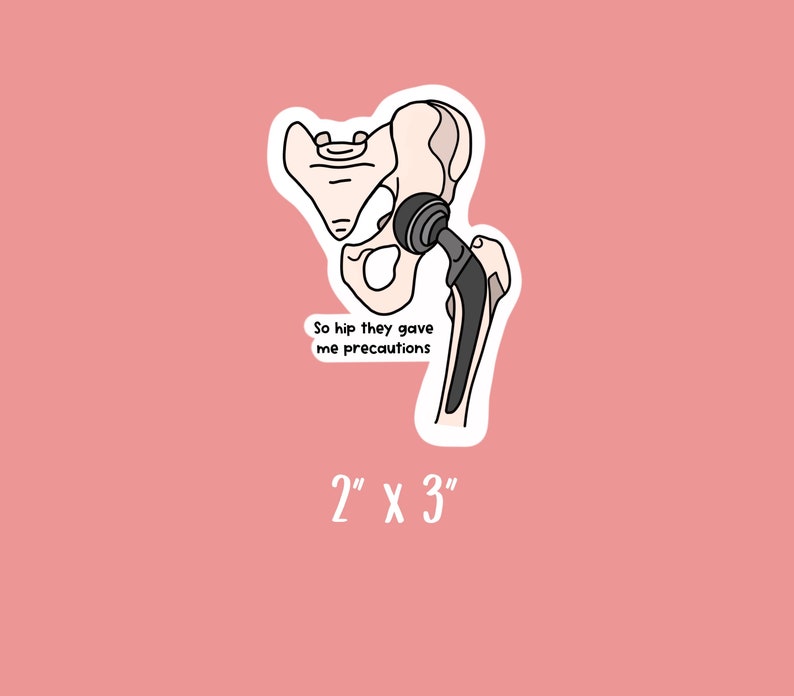 So Hip They Gave Me Precautions Physical Therapy Sticker Etsy