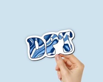 DPT Physical Therapy Sticker, Waterproof Vinyl Laptop Decal, Gift for PT
