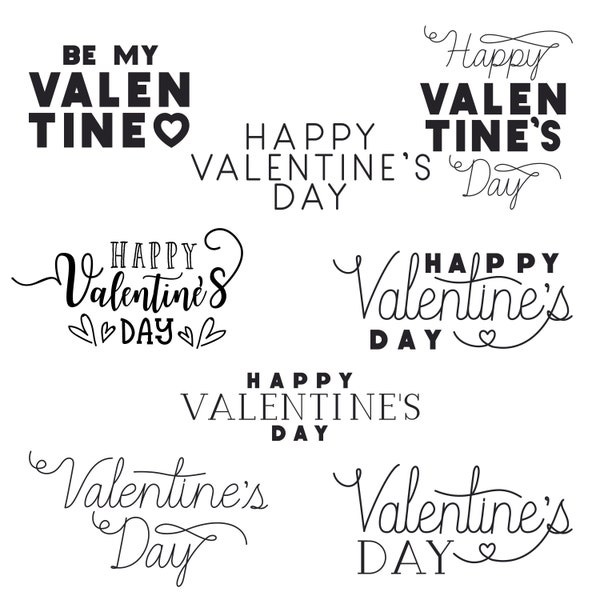 Valentine's Day SVG Bundle, Happy Valentine's Day SVG Bundle, Valentine SVG