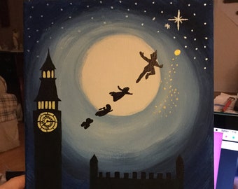 Second Star to the Right Peter Pan Painting