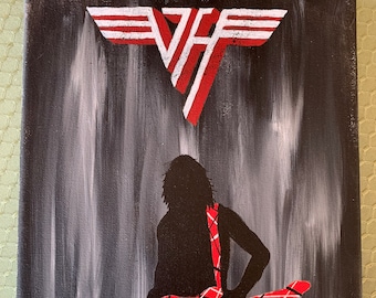 Eddie Van Halen Band Arte de la pared Decoración Pintura