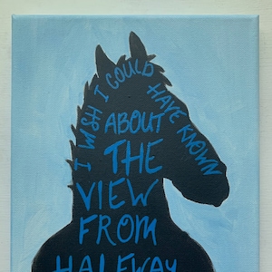 BoJack Horseman-Der Blick vom halben Weg nach unten Dekoration Wandkunst Gemälde
