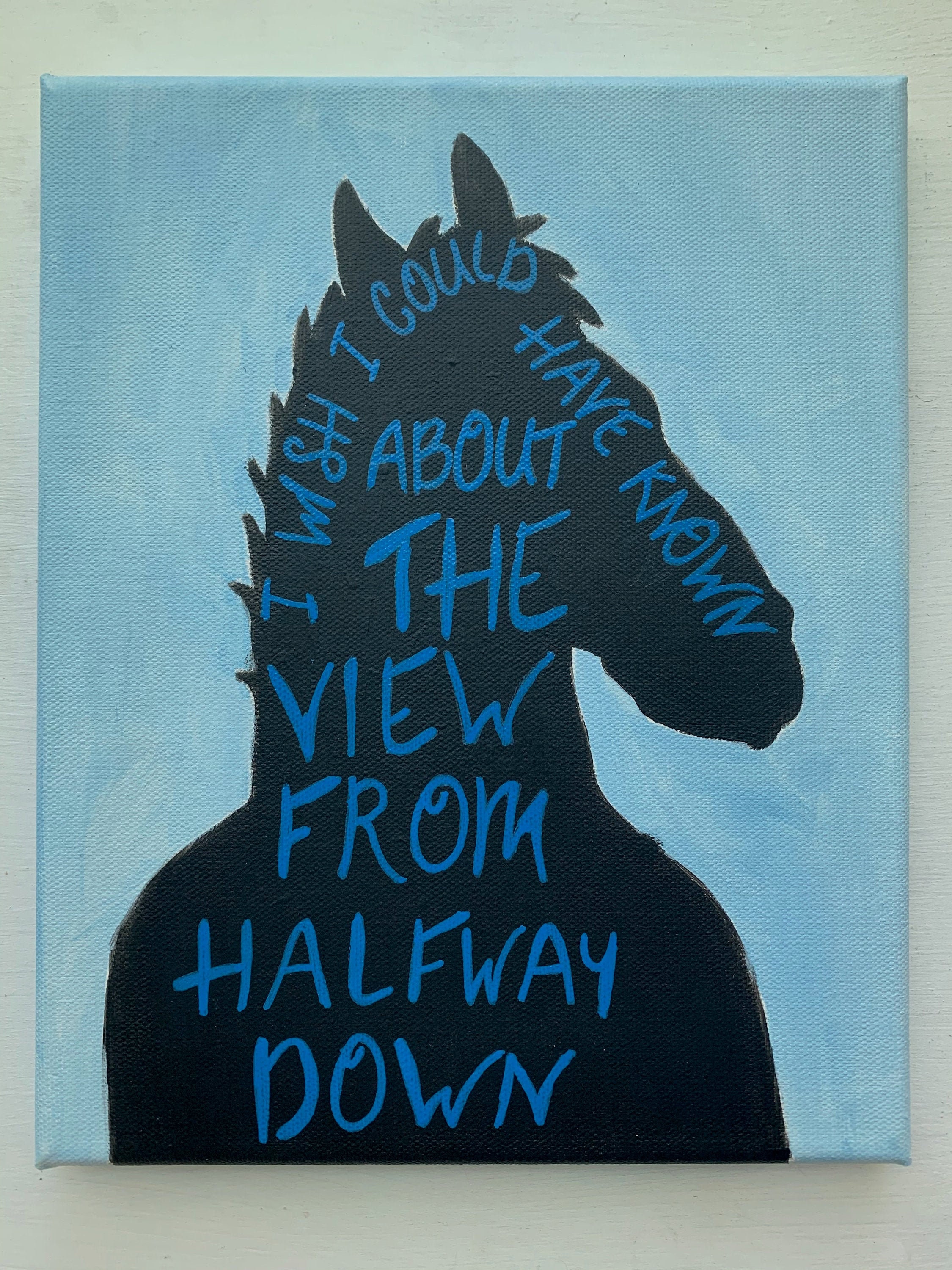 Bojack Horsemanthe View From Halfway Down Decoration Wall Art Etsy