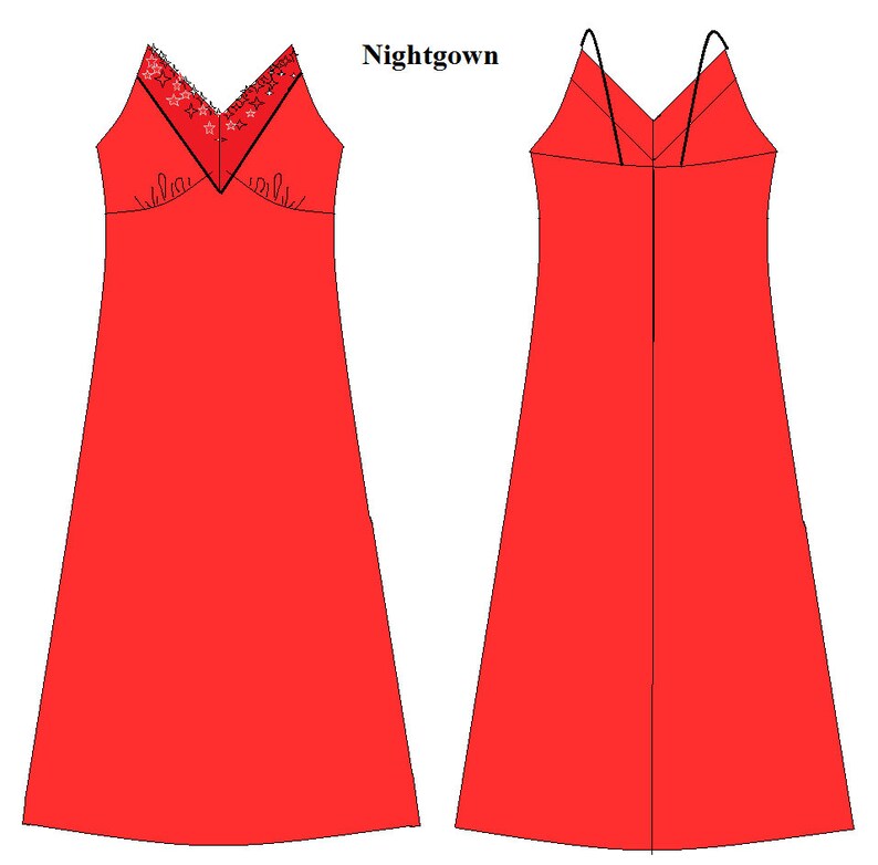 Sewing patterns for nightdress Etsy