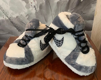 sneaker plush slippers