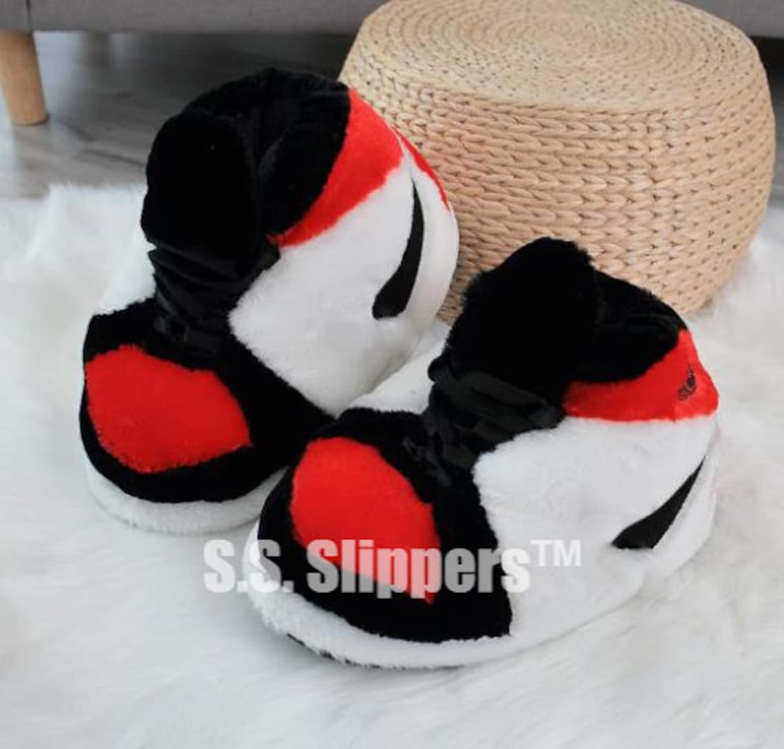 Plush Slipper Sneaker Unisex One Size Indoor Warm Home Plush Etsy