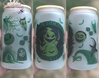Halloween Custom Glass Can