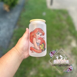 Princess Ariel Glass Can