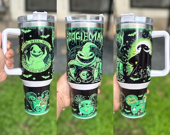 Halloween Custom 40oz Tumbler With Handle