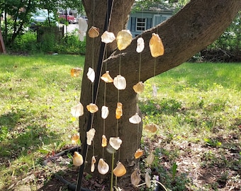 Golden Boho Glass wind chimes