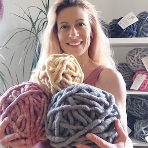 XXL Wolle | Teppichwolle zum Stricken - Häkeln - Basteln | schöne Farben zum kombinieren