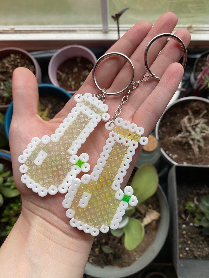 Perler Bead Glow in the Dark Stoner Bong Keychain Etsy
