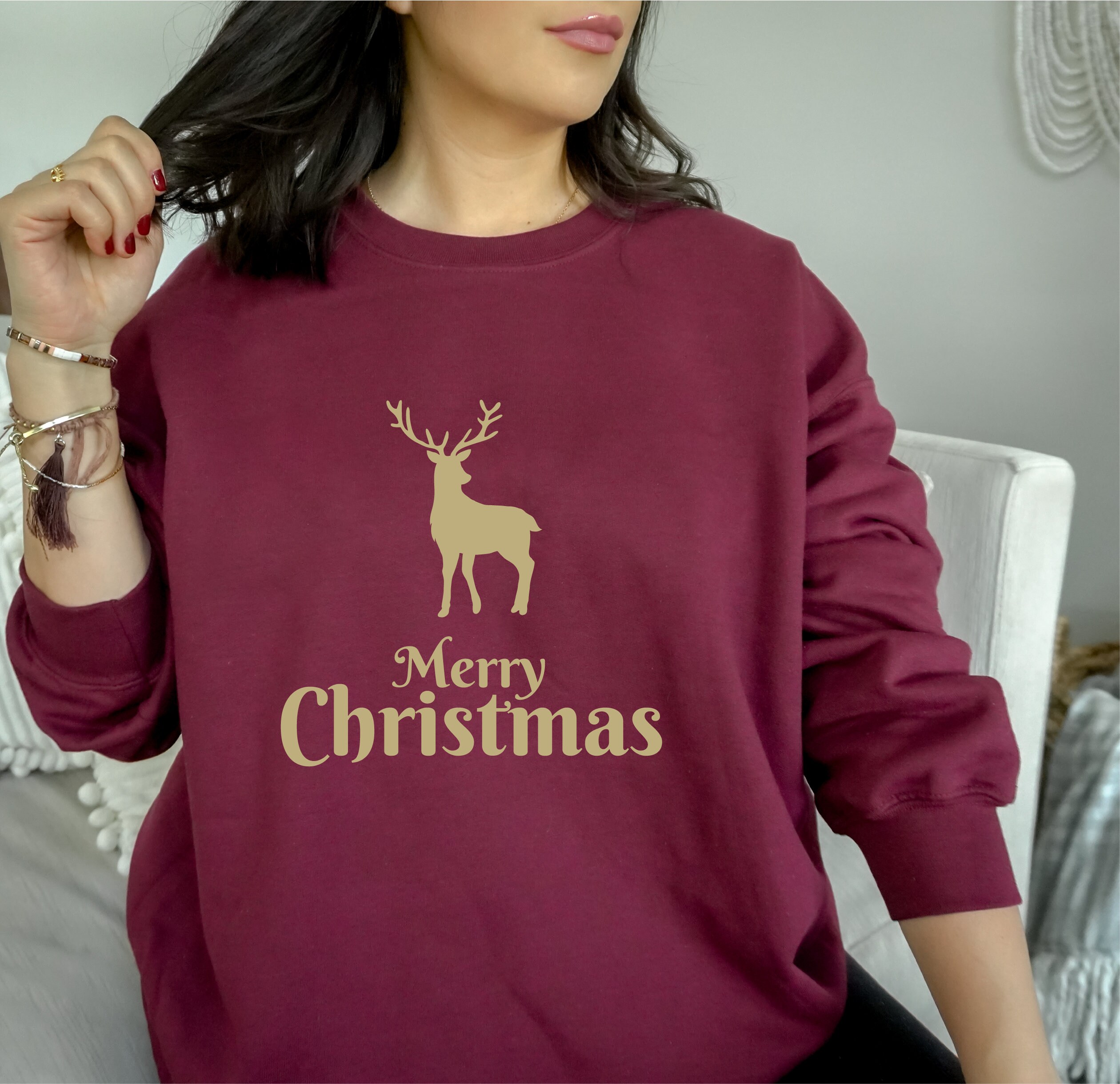 Christmas Hoodie - Etsy UK