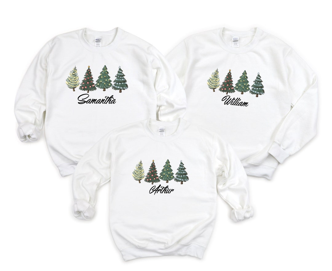 Personalised Christmas Tree Jumper Christmas Family Group Etsy UK