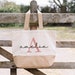 Personalised Name and Letter Jute Bag, Personalised Jute Bag, Special Bag for Mum, Beach Bag, Name Initial Jute Bag 