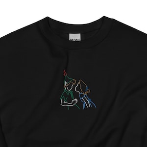 Sweethearts - Peter Pan & Wendy - Embroidered Crew Neck Sweater (Unisex)
