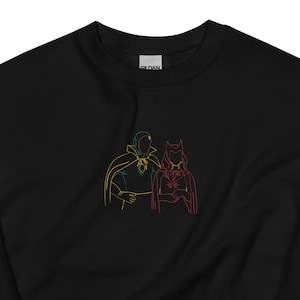 Sweethearts - Wanda & Vision - Maglione girocollo ricamato (Unisex)