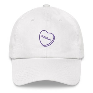 Agatha - Candy Heart Embroidered Dad hat