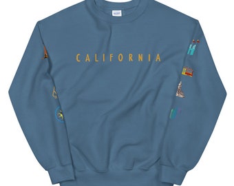 CALIFORNIA - Crew Neck Sweater (Unisex)