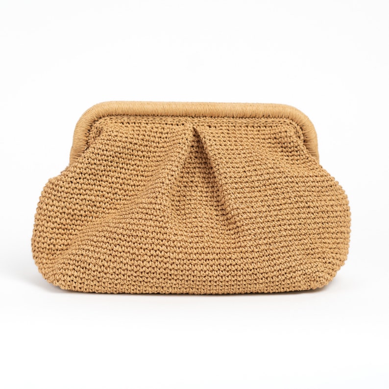 raffia purse bag