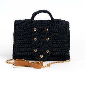 Navy crossbody bag for women, Small crossbody bag, Casual shoulder strap bag, Handmade gift for her