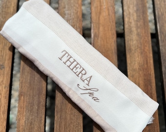 Personalized Turkish Cotton Towel: Embroidered Spa & Beach Gift