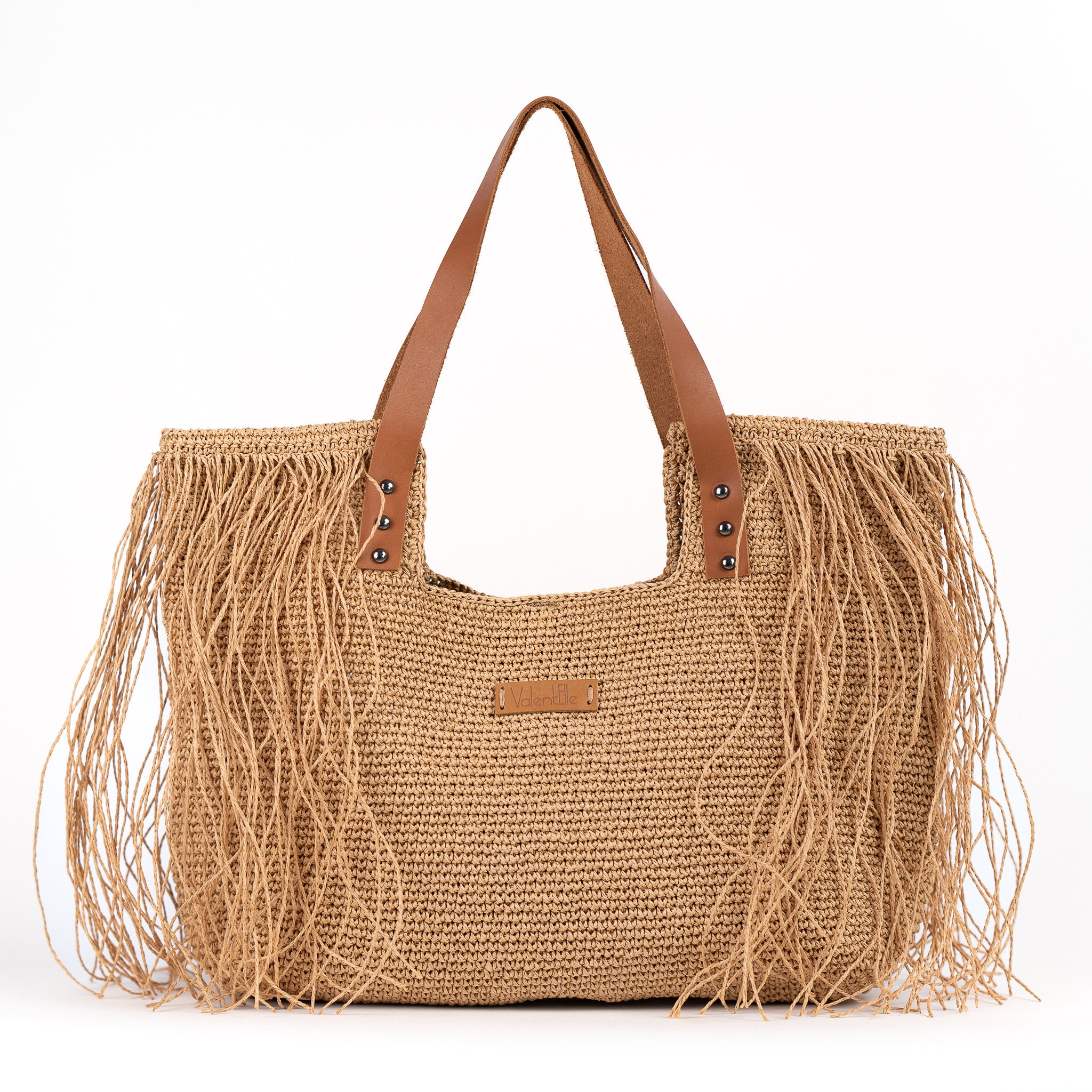 VISESUNNY Women's Extra Large Tote Bag - Banana Yellow Pattern, Canvas, 19.7x16.9 Inches, Beach & Shopping Bag - View #10